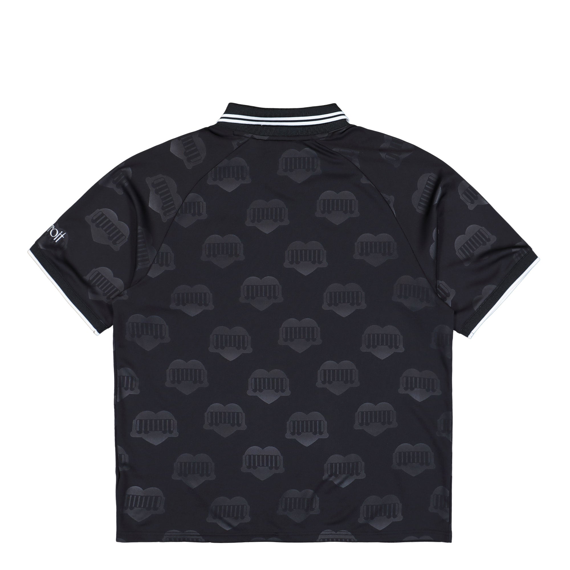 Carhartt WIP S/S Harttes Football T-Shirt Heart Train Jacquard Black T-Shirts I034625.2UF.XX.03 Close-up | Overkill
