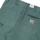 Carhartt WIP Single Knee Pant Silver Pine Stone Canvas Jeans I034798.2M2.4O.32 Detail View 2 | Overkill
