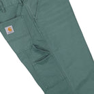 Carhartt WIP Single Knee Pant Silver Pine Stone Canvas Jeans I034798.2M2.4O.32 Detail View 3 | Overkill
