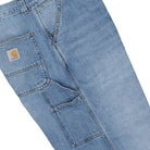 Carhartt OG Single Knee Pant Blue Burst Washed Jeans I034871.01.UR.03 Detail View 3 | Overkill
