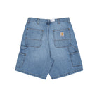 Carhartt OG Single Knee Short Blue Burst Washed Shorts I034872.01.UR.03 Close-up | Overkill
