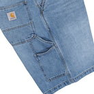 Carhartt OG Single Knee Short Blue Burst Washed Shorts I034872.01.UR.03 Detail View 3 | Overkill
