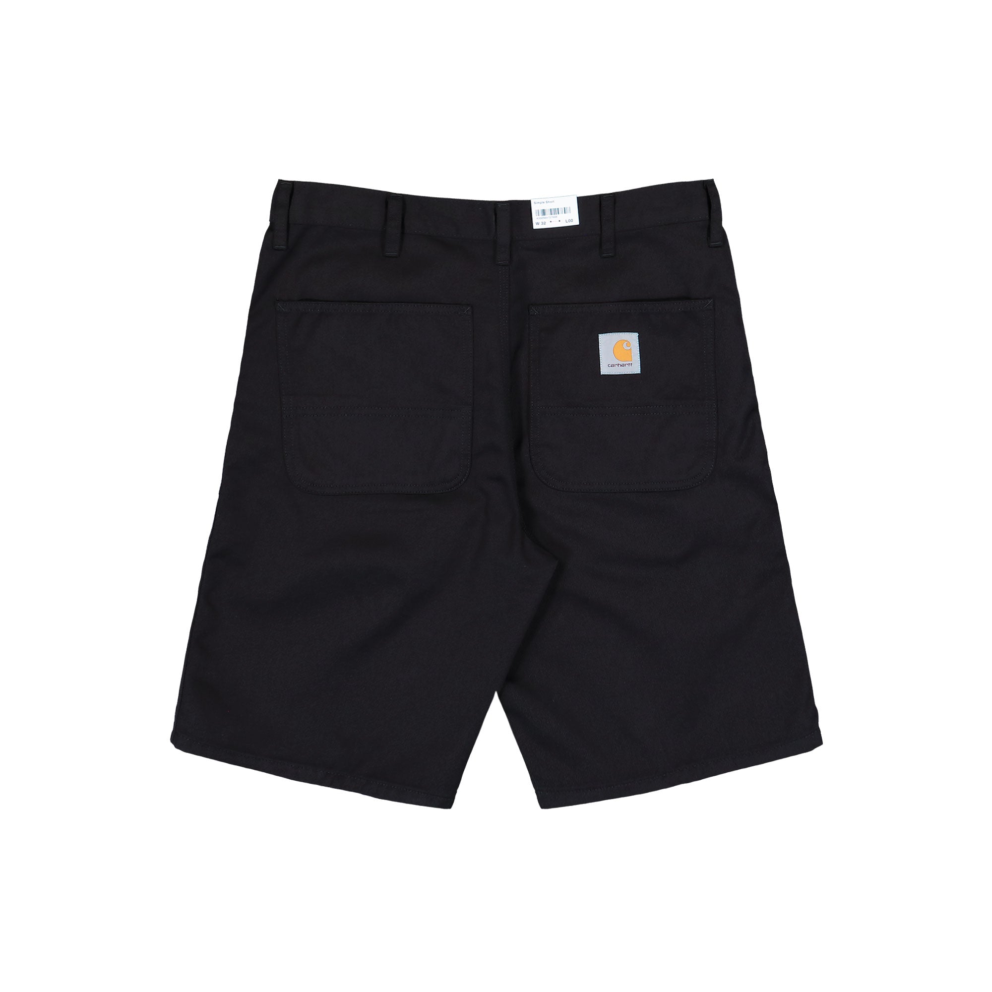 Carhartt WIP Simple Short Black Shorts I034912.89.02.00 Close-up | Overkill
