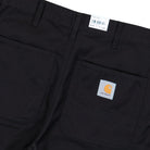 Carhartt WIP Simple Short Black Shorts I034912.89.02.00 Detail View 2 | Overkill
