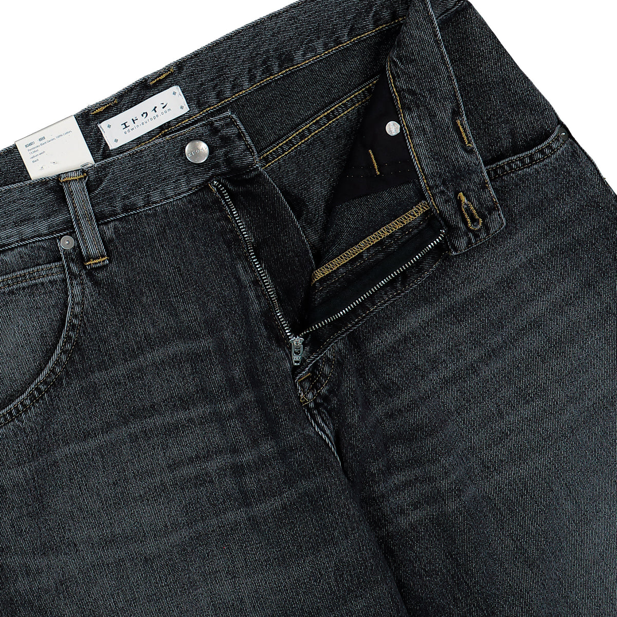 Edwin Tyrell Pant Black Radium Wash Jeans I034931.89.XR.32 Detail View 1 | Overkill
