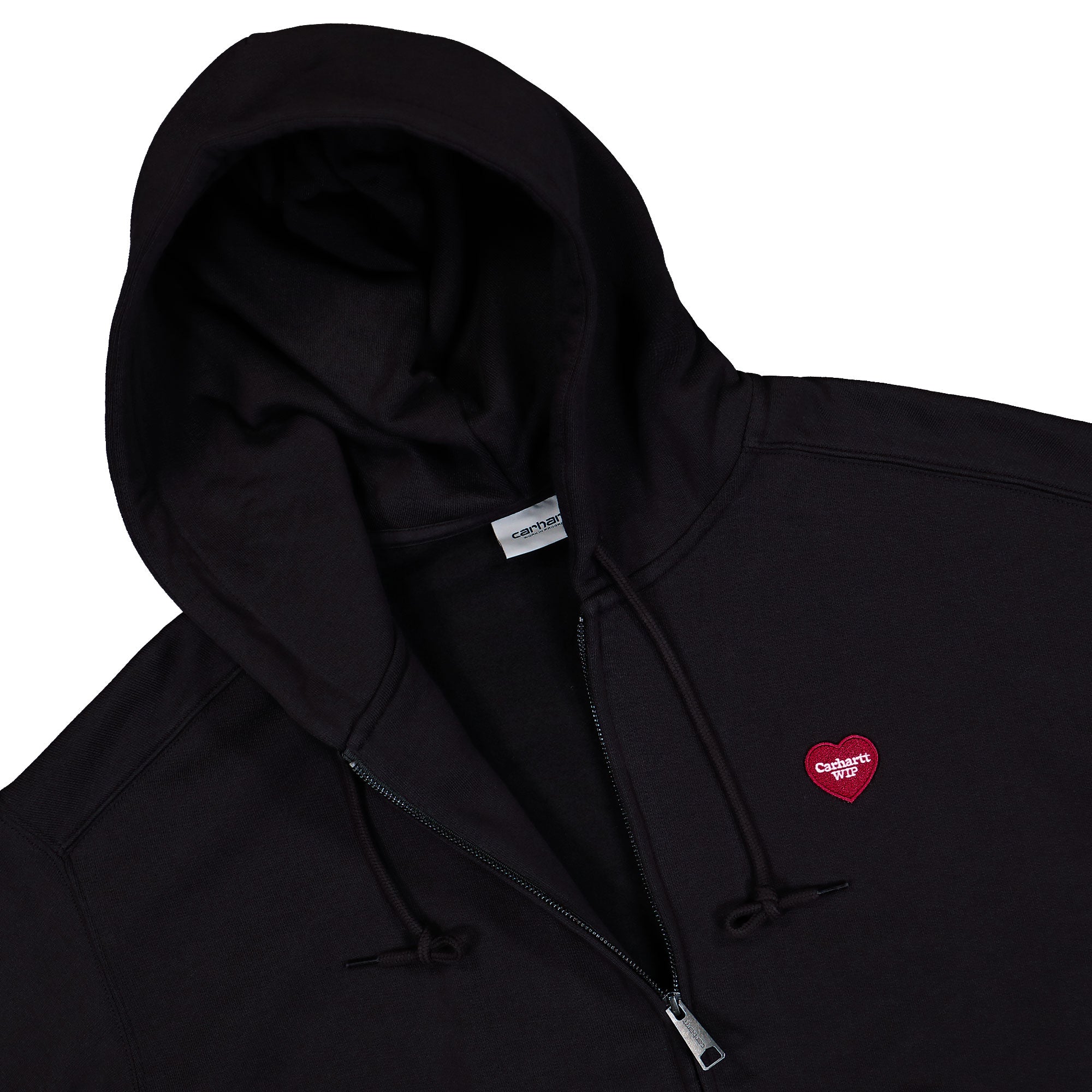 Carhartt WIP Hooded Heart II Hartt Sweat Jacket Black Hoodies I035176.89.XX.03 Detailfoto | Overkill
