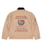 Carhartt WIP OG Arcan Graphic Jacket Dusty H Brown / Tobacco / Heavy Stone Wash Jackets I035553.2N2.60.03 Close-up | Overkill
