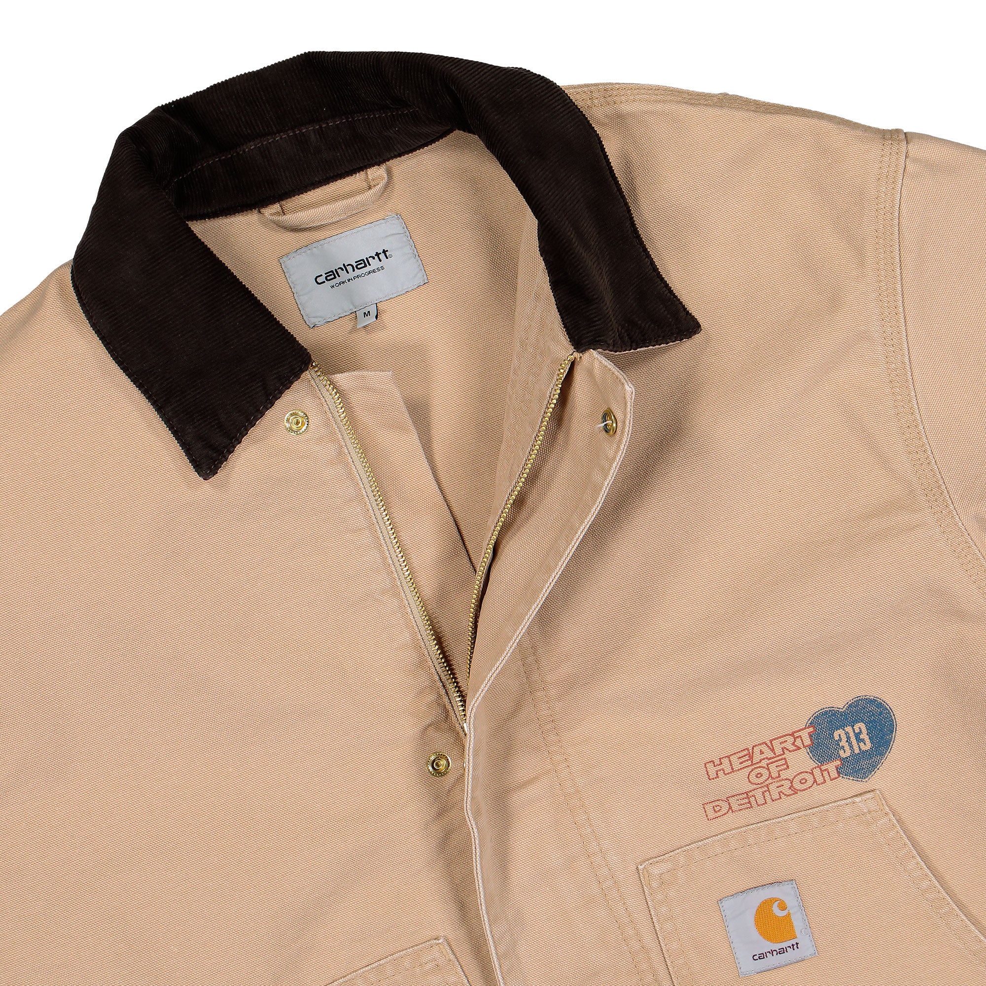 Carhartt WIP OG Arcan Graphic Jacket Dusty H Brown / Tobacco / Heavy Stone Wash Jackets I035553.2N2.60.03 Detailfoto | Overkill
