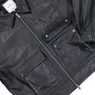 Edwin Dogma Jacket Black Leather Jacket I035716.89.00.03 Detail View 1 | Overkill
