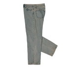 Carhartt WIP Landon Pant Blue / Leather / Garment Dyed Jeans I035820.3FUGD.00 Detailfoto | Overkill
