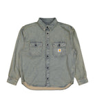 Carhartt WIP Tigan Shirt Jac Blue / Leather / Garment Dyed Shirts I035821.3FU.GD.03 | Overkill
