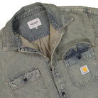 Carhartt WIP Tigan Shirt Jac Blue / Leather / Garment Dyed Shirts I035821.3FU.GD.03 Detailfoto | Overkill

