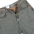 Carhartt WIP W Brandon Pant Blue / Leather / Garment Dyed Jeans I035822.3FU.GD.03 Detail View 1 | Overkill
