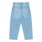 Carhartt WIP Brandon Pant Blue Heavy Worn Bleached Jeans I035893.01.WU.03 Close-up | Overkill

