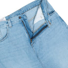 Carhartt WIP Brandon Pant Blue Heavy Worn Bleached Jeans I035893.01.WU.03 Detail View 1 | Overkill
