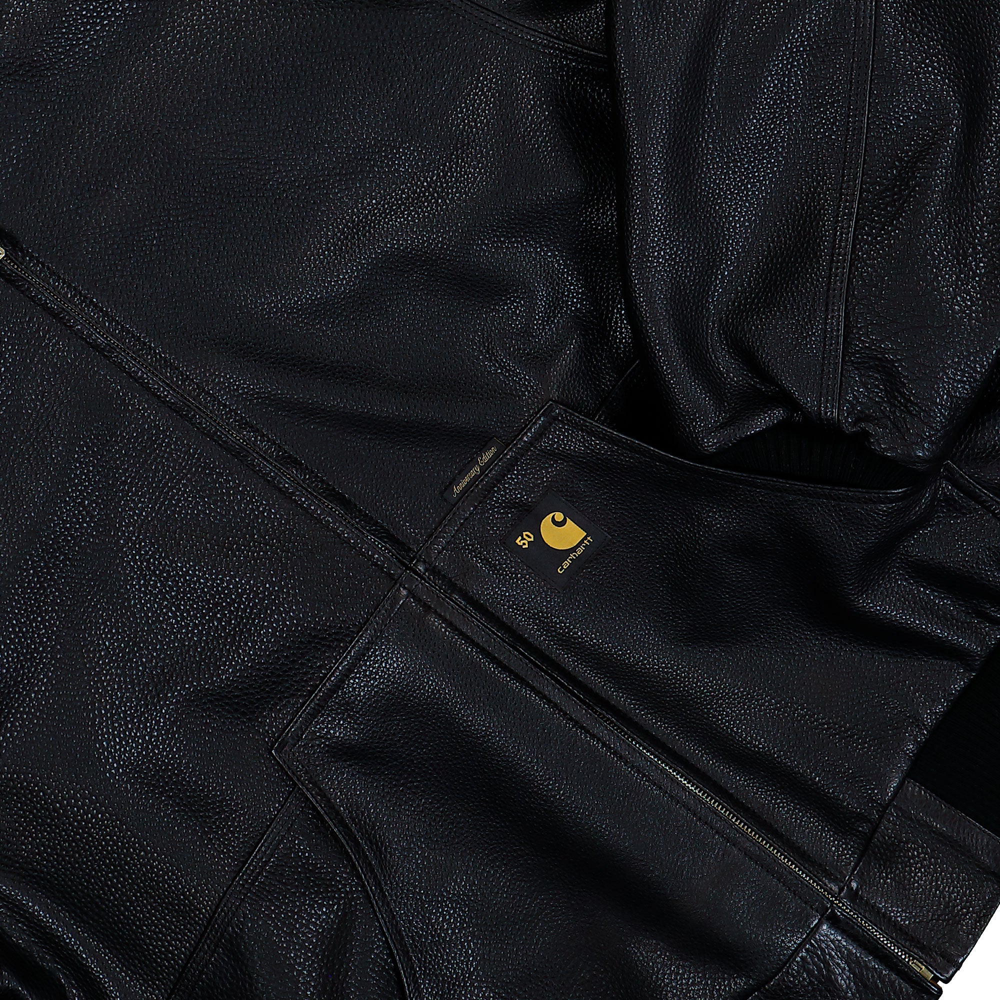 adidas 50 Years Anniversary OG Active Jacket Leather Black / Hamilton Brown Jacket I035967.3R0.XX.03 Detail View 2 | Overkill
