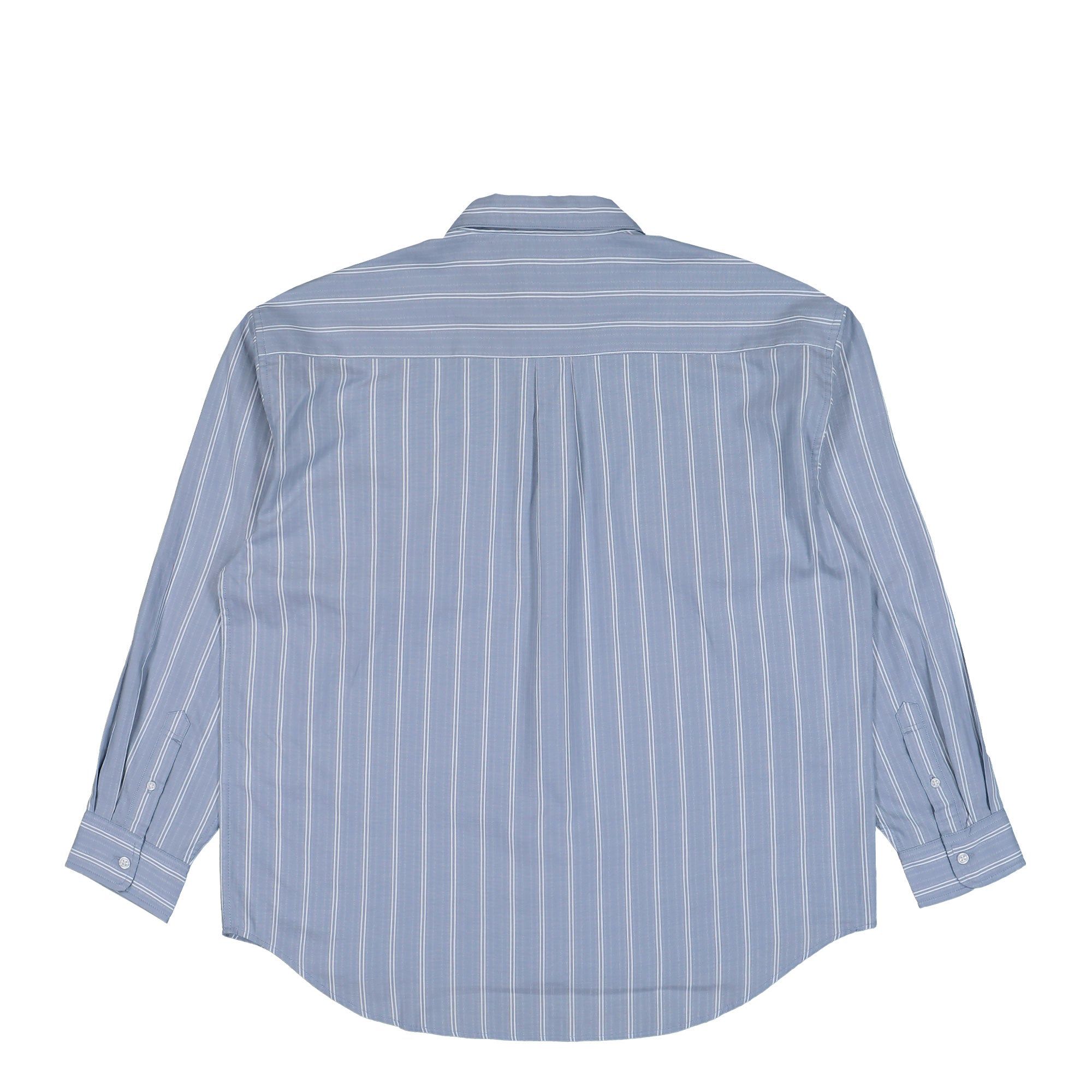 Carhartt WIP L/S Beale Shirt Beale Stripe, Gentle Blue / White Shirts I036201.3OD.XX.03 Close-up | Overkill
