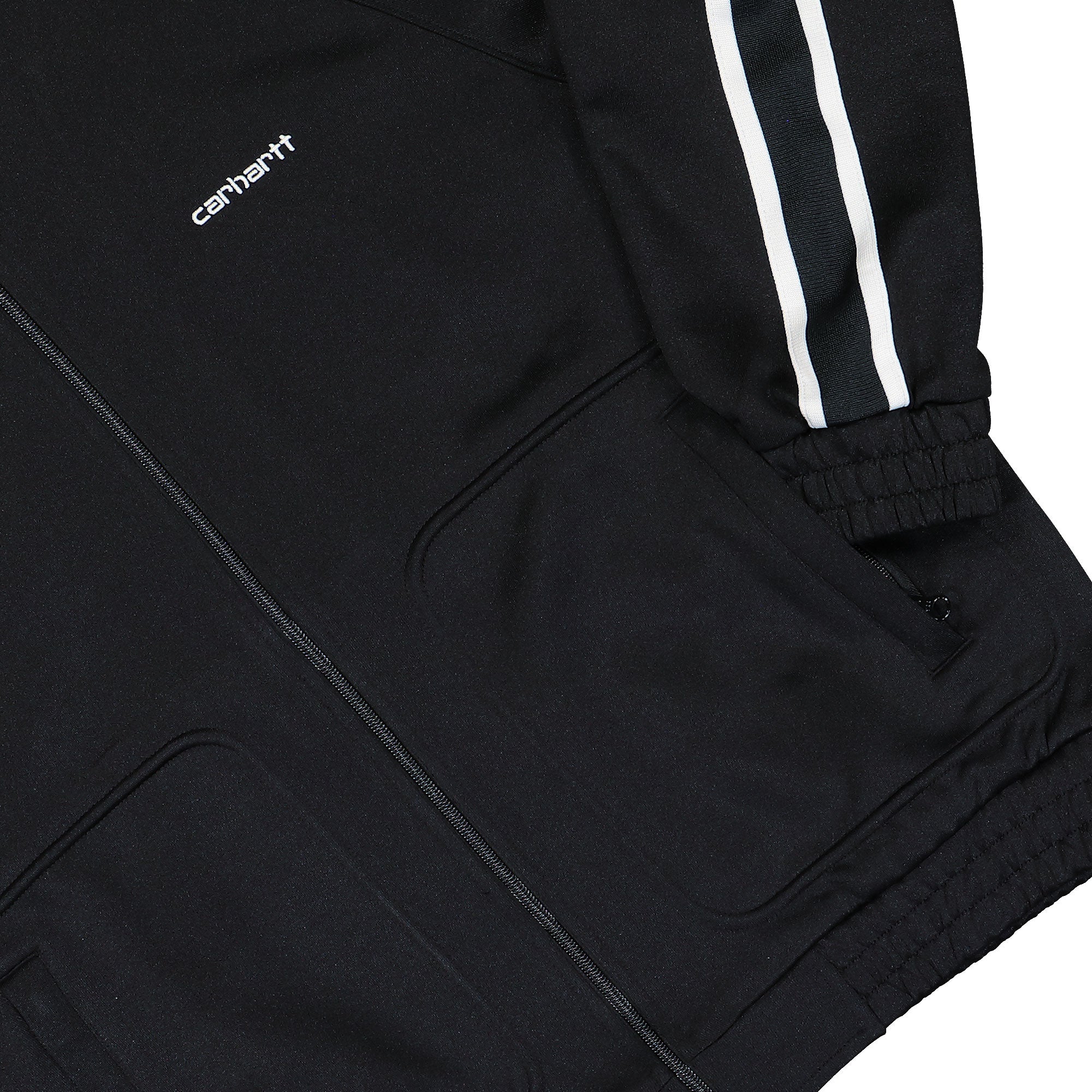 Carhartt WIP Bolar Sweat Jacket Black / Wax Track Jackets I036223.K02.XX.03 Detail View 1 | Overkill
