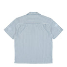 Carhartt WIP S/S Leavel Shirt Leavel Stripe, Blue River, Wax Shirt I036203.3K5.XX.03 Close-up | Overkill
