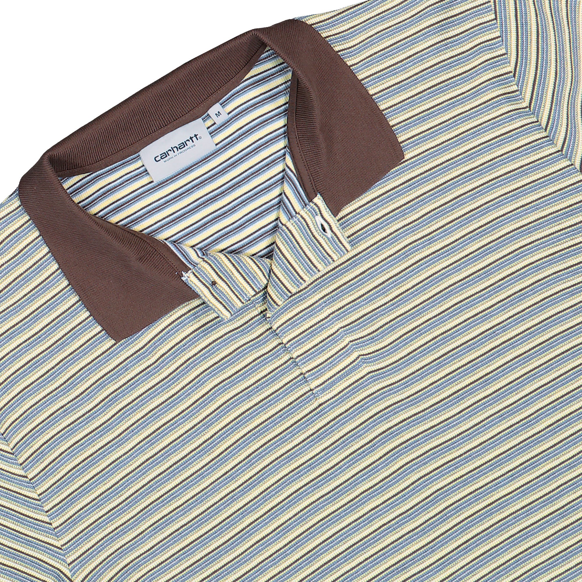 Carhartt WIP S/S Dion Polo Dion Stripe, Wax Polo Shirts I036306.3L9.XX.03 Detailfoto | Overkill

