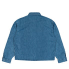 Edwin Workman LS Shirt Blue Light Stone Washed Denim Shirt I036464.01.47.03 Close-up | Overkill
