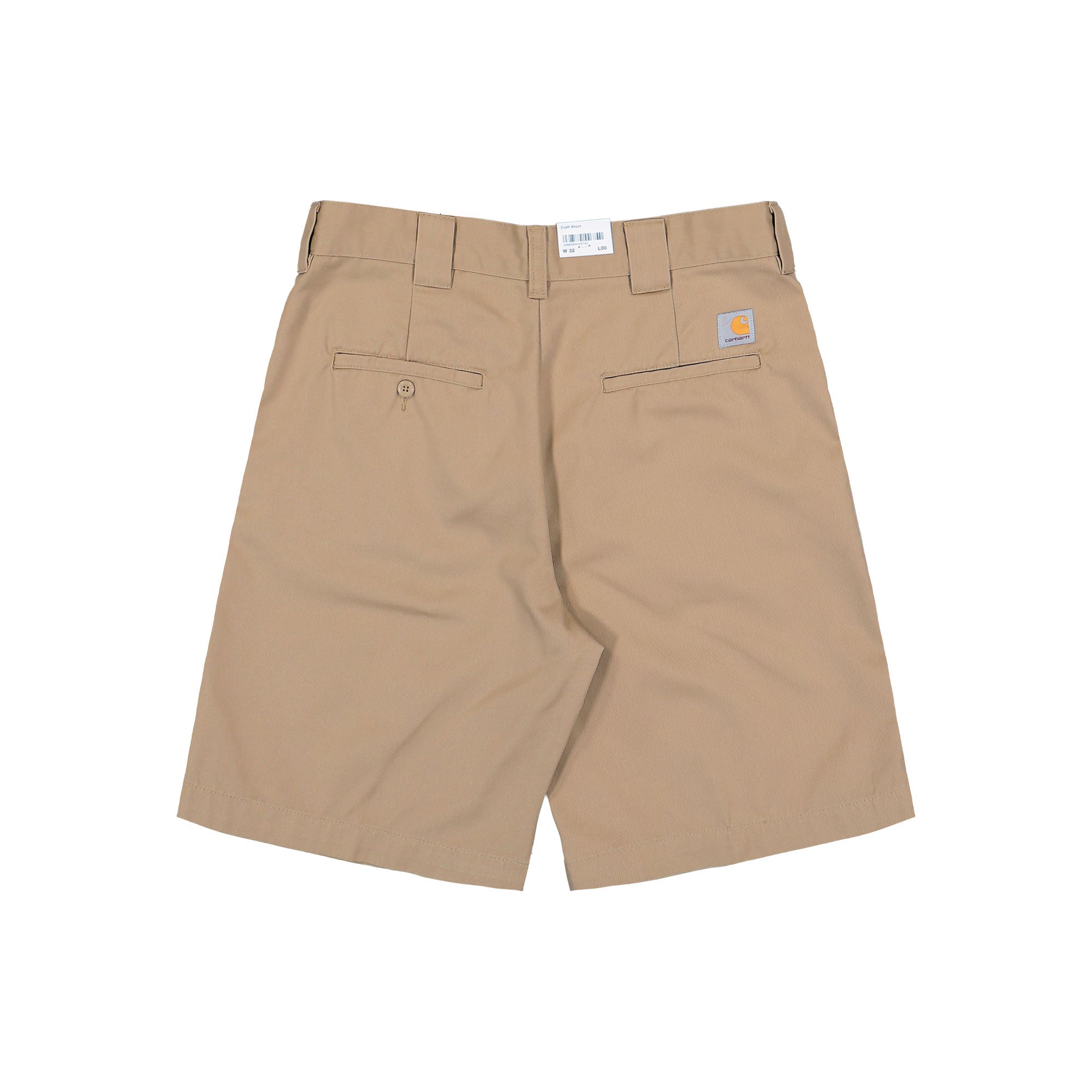 Carhartt WIP Craft Short Leather Rinsed Short I036500.8Y.02.00 Close-up | Overkill
