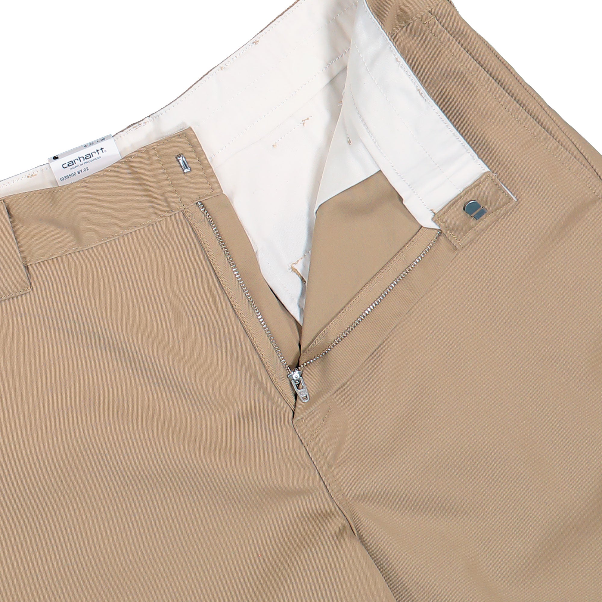 Carhartt WIP Craft Short Leather Rinsed Short I036500.8Y.02.00 Detail View 1 | Overkill
