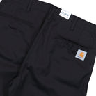 Carhartt WIP Harold Pant Black Rigid Casual Pant I036502.89.01.00 Detail View 2 | Overkill
