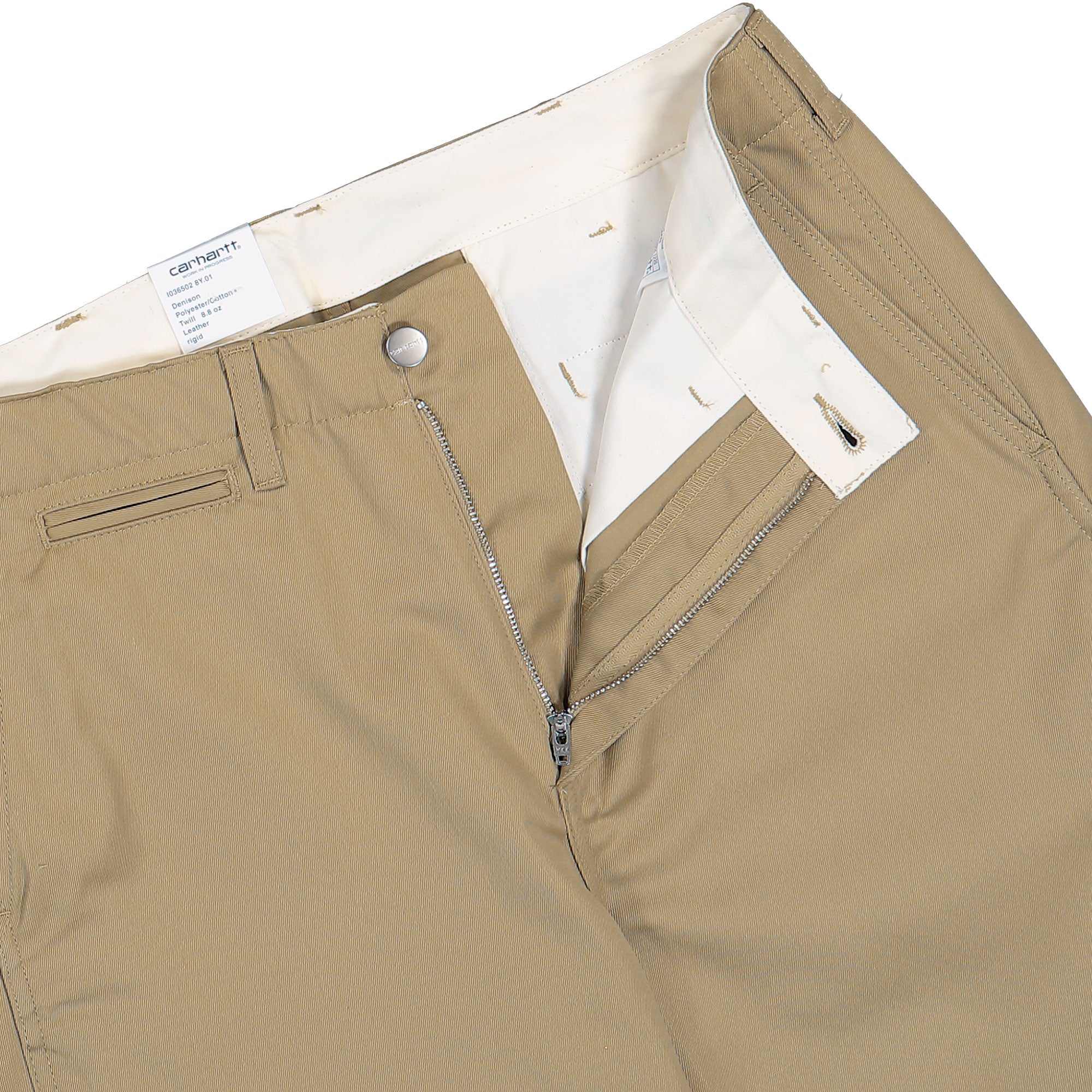 Carhartt WIP Harold Pant Leather Rigid Casual Pant I036502.8Y.01.00 Detail View 1 | Overkill
