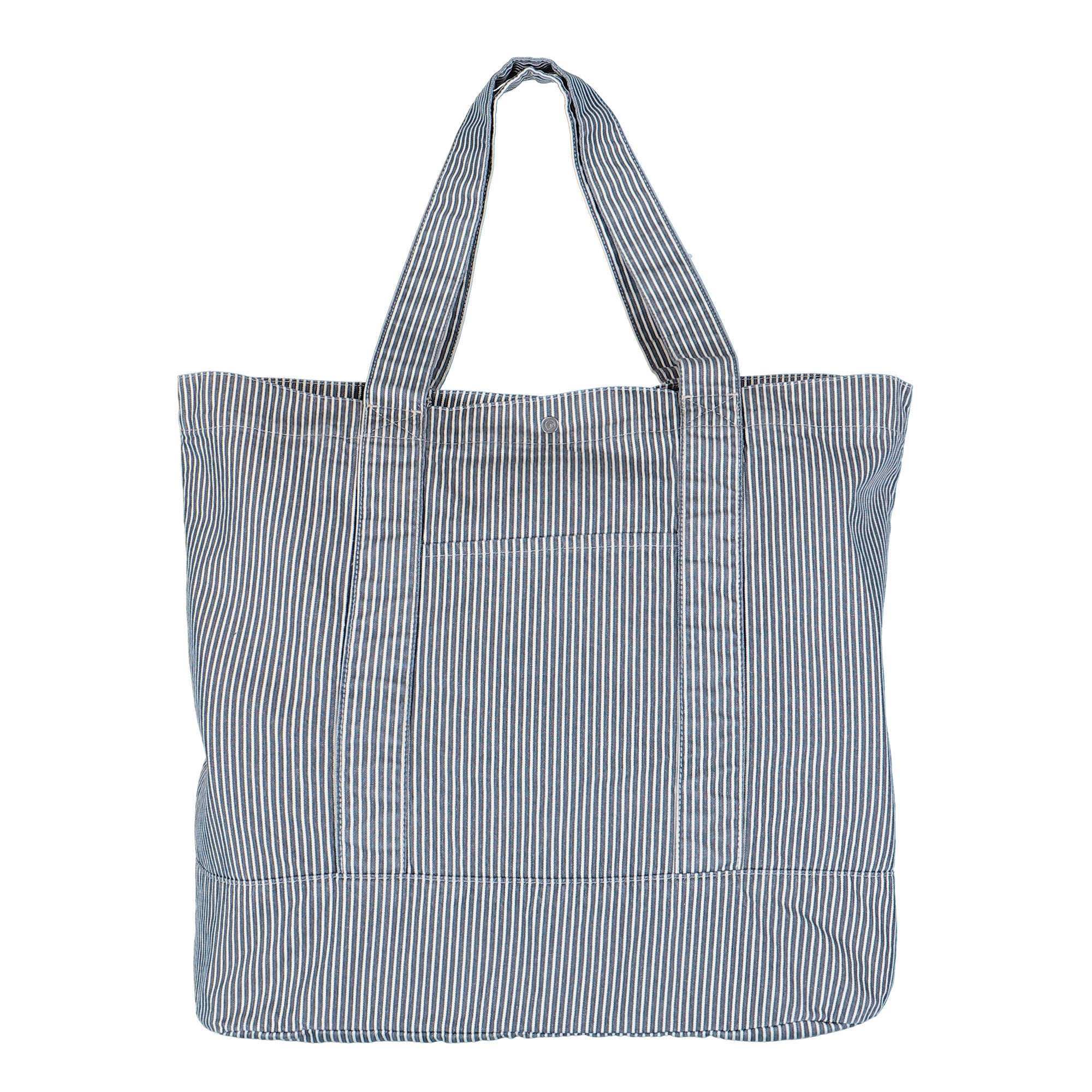 Carhartt WIP Mercer Tote Bag Mercer Stripe, Graphite, Wax Shoppers I036510.3OK.06.06 Close-up | Overkill
