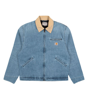 Carhartt WIP OG Detroit Jacket Blue / Dusty H Brown Burst Washed Jackets I036593.2XN.UR.03 | Overkill
