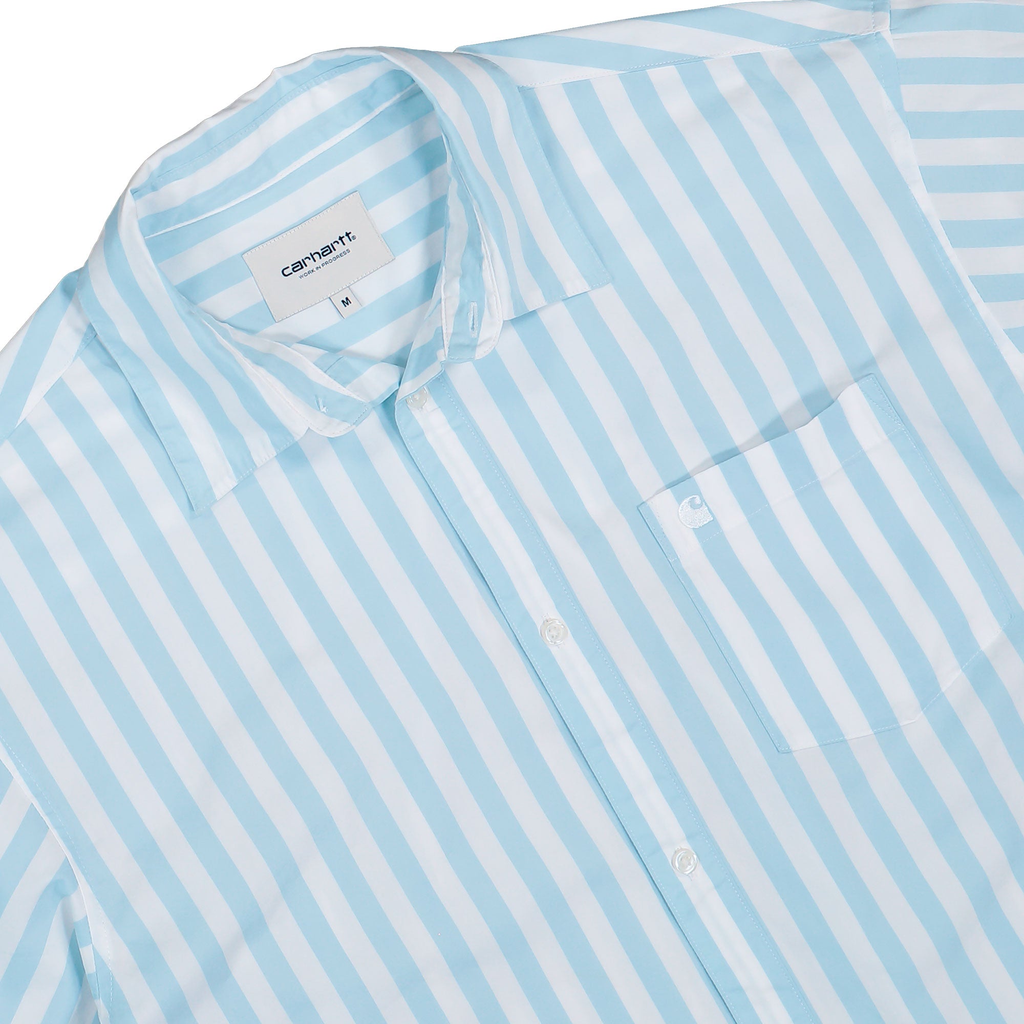 Carhartt WIP W L/S Royce Shirt Royce Stripe, Icaria, White Shirts I036699.3JT.XX.03 Detailfoto | Overkill
