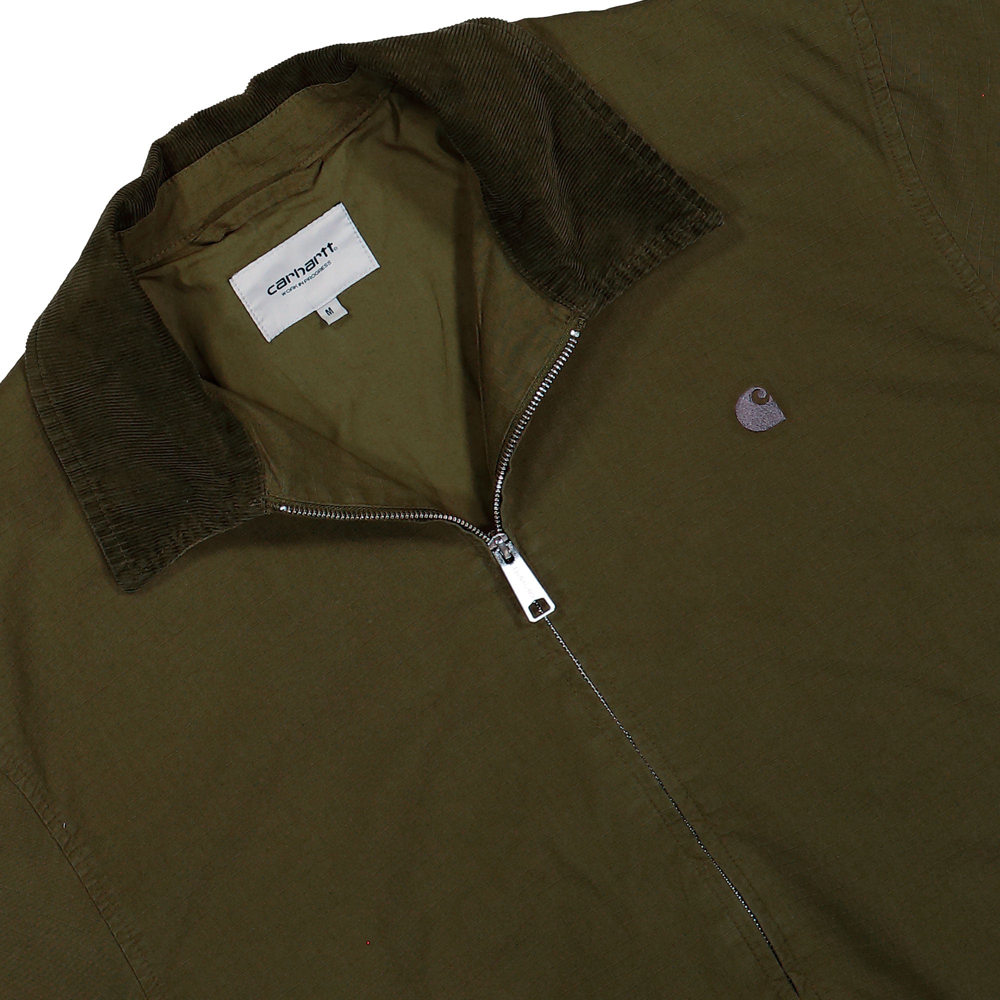 Carhartt WIP Madison Ripstop Jacket Dark Beech / Black Garment Dyed Jackets I036804.3TU.GD.03 Detailfoto | Overkill
