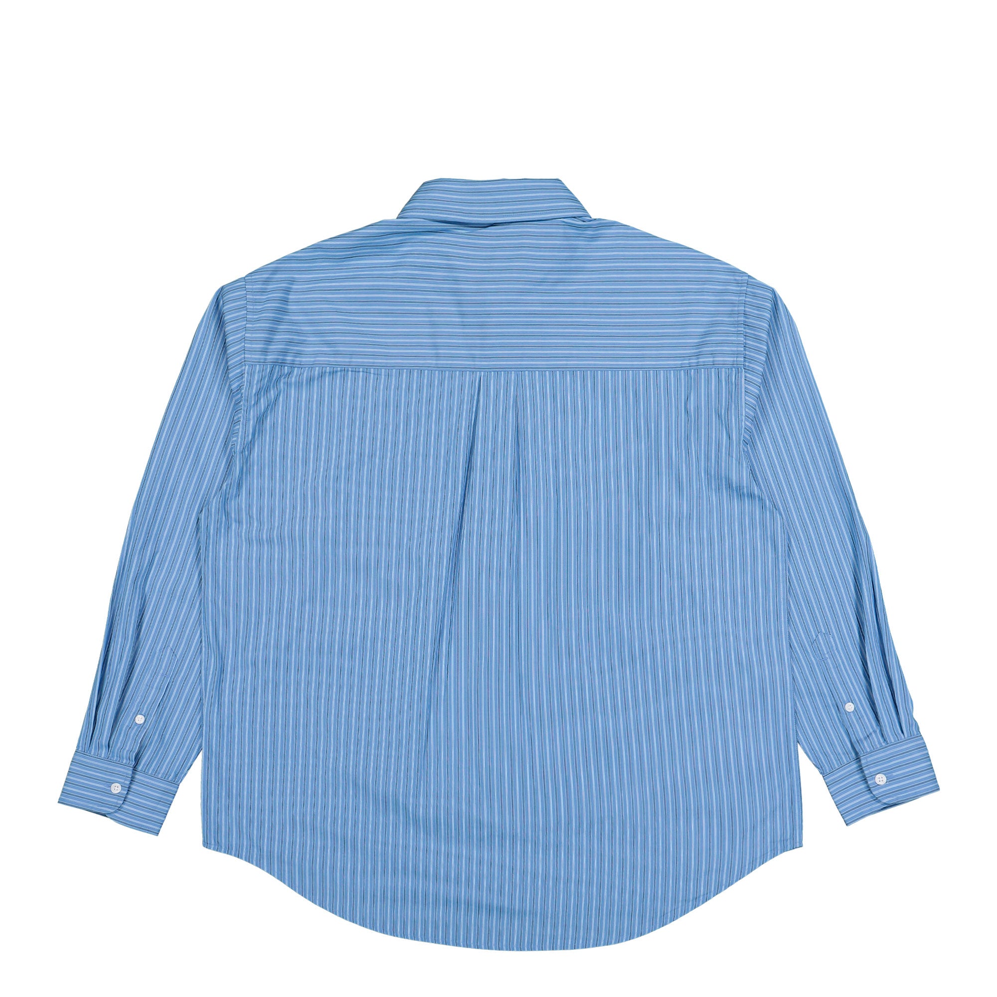 Carhartt WIP L/S Keene Shirt Keene Stripe / Curacao Shirts I036805.3T5.XX.03 Close-up | Overkill
