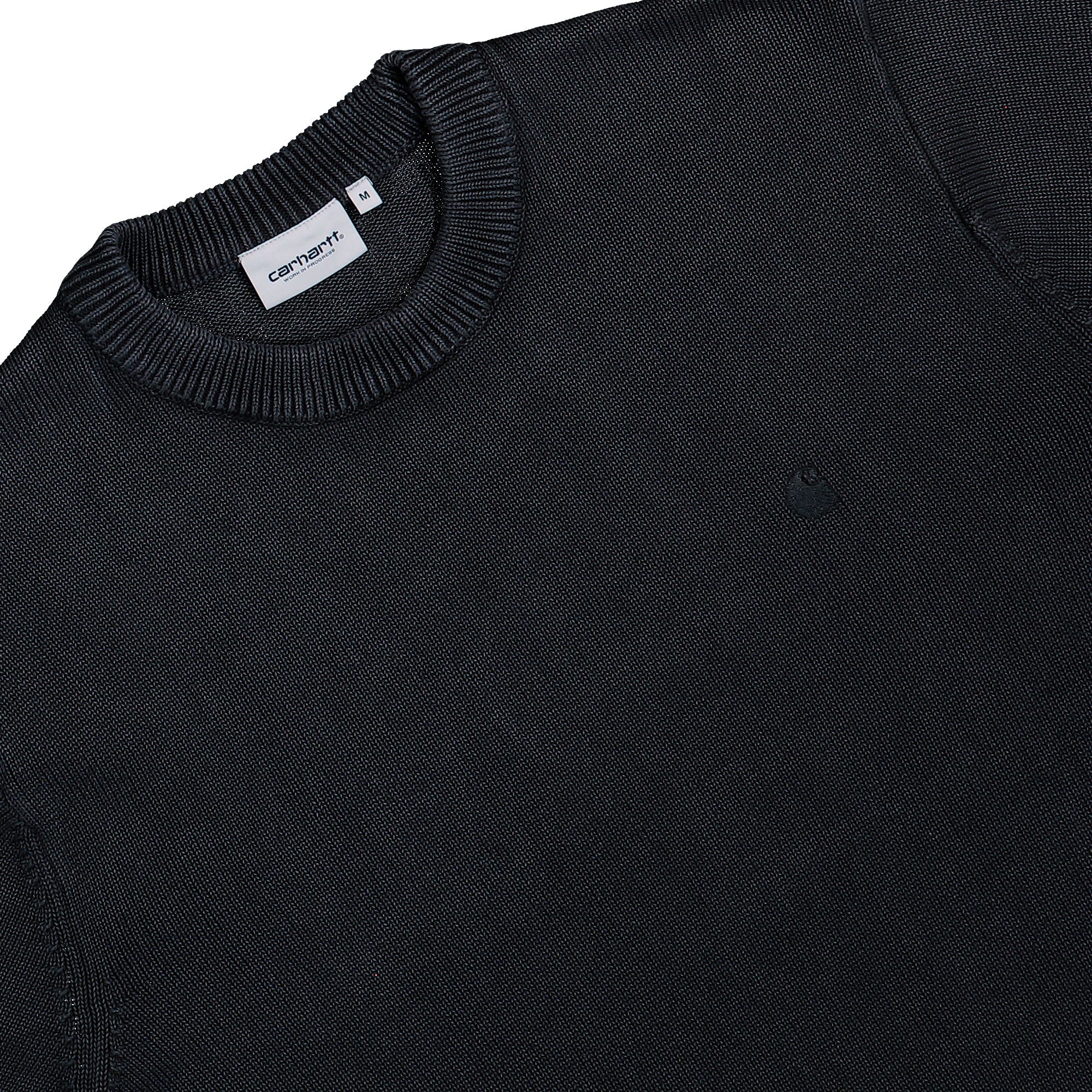 Carhartt WIP Kori Sweater Black Garment Dyed Sweatshirt I036819.89.GD.03 Detailfoto | Overkill
