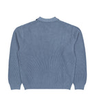 Carhartt WIP L/S Miles Polo Shady Blue Sweatshirt I036858.3RH.XX.03 Close-up | Overkill
