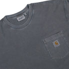 Carhartt WIP S/S Loose Pocket T-Shirt Black Garment Dyed T-Shirt I036863.89.GD.03 Detailfoto | Overkill

