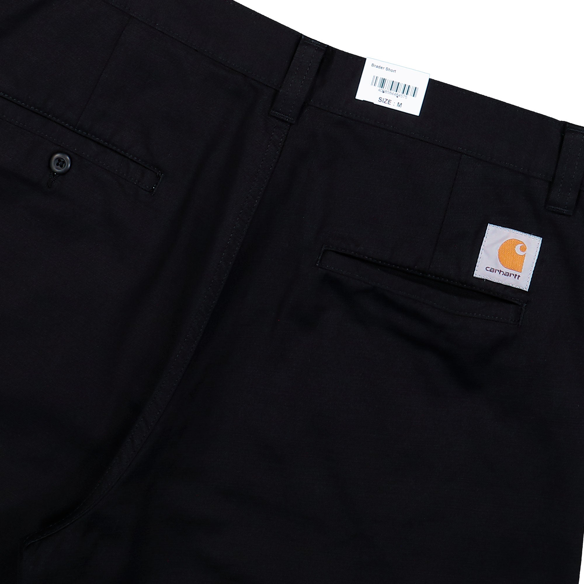 Carhartt WIP Brader Short Black Rinsed Short I036872.89.02.03 Detail View 2 | Overkill
