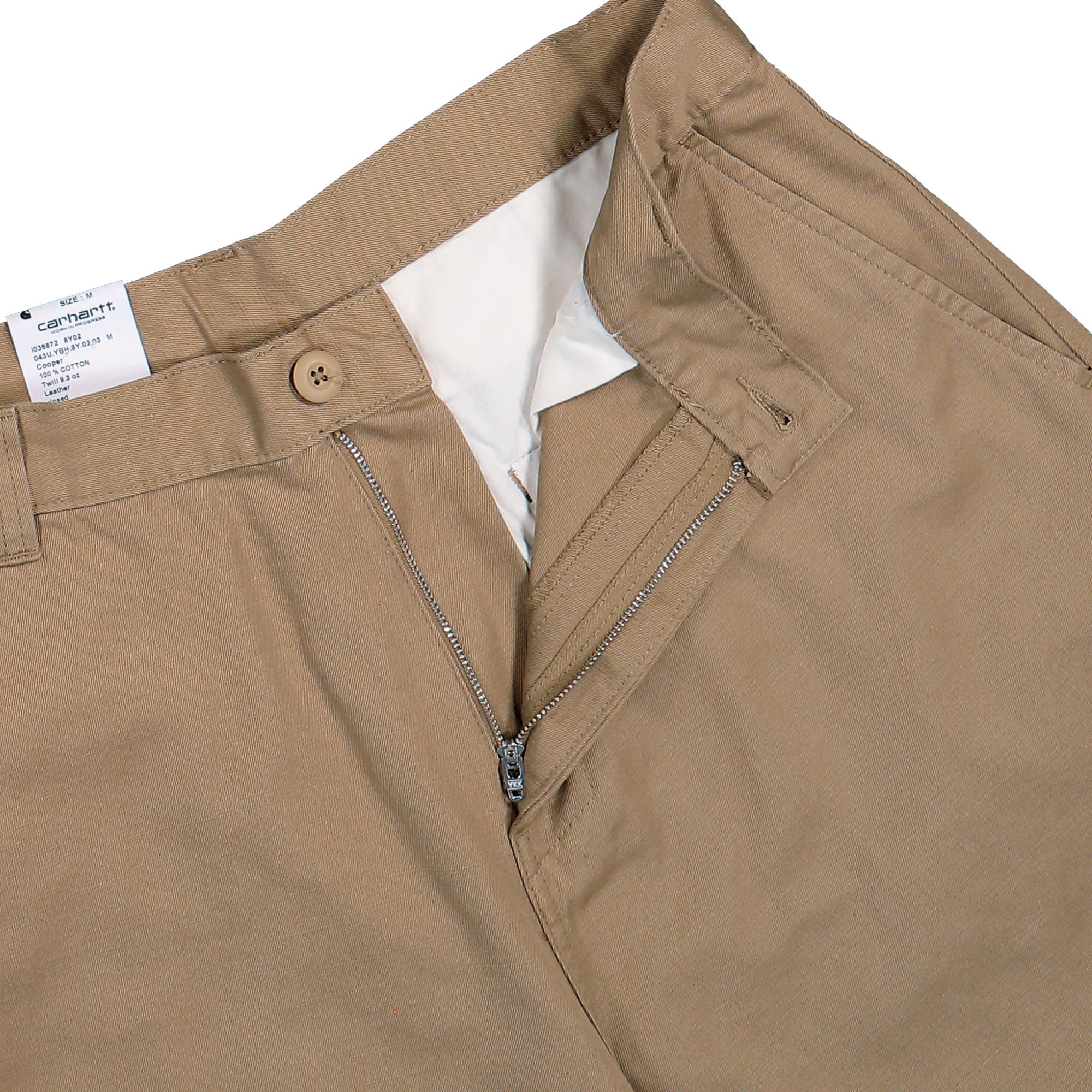 Carhartt WIP Brader Short Leather Rinsed Short I036872.8Y.02.03 Close-up | Overkill

