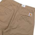 Carhartt WIP Brader Short Leather Rinsed Short I036872.8Y.02.03 Detailfoto | Overkill
