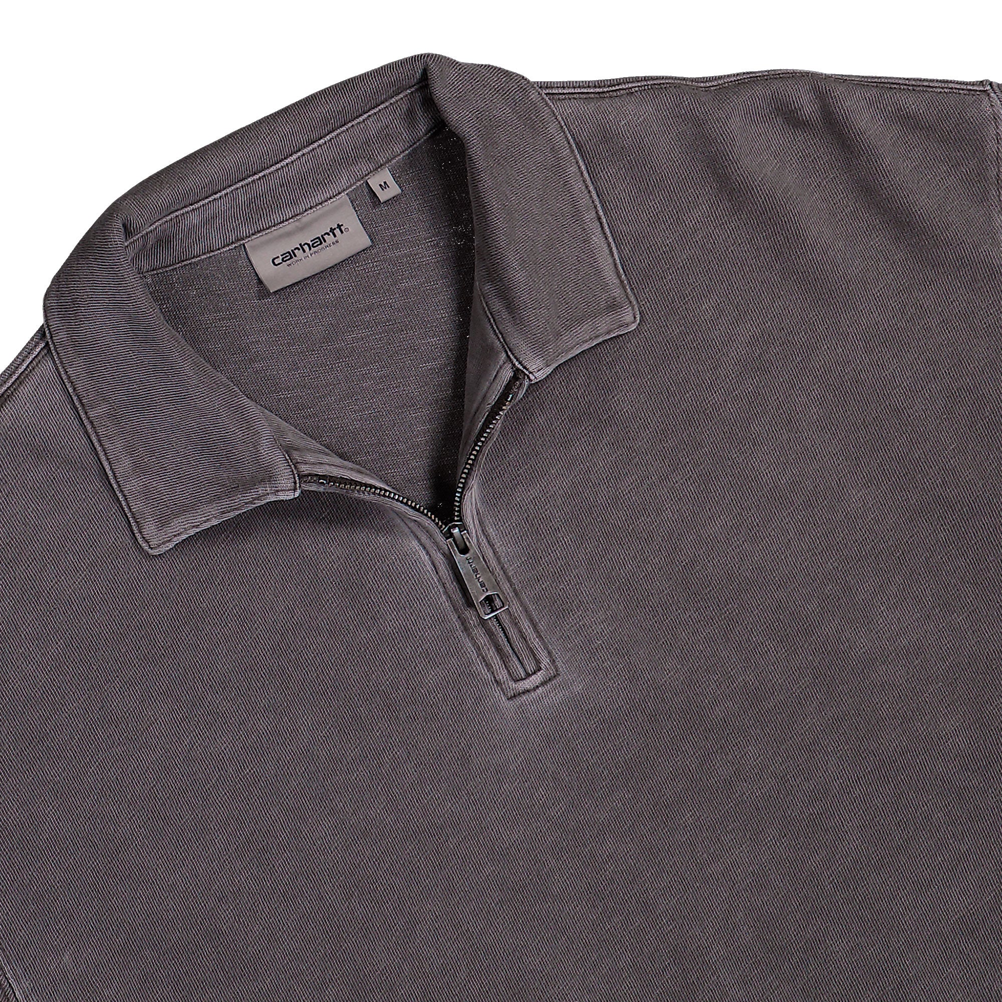 Carhartt WIP Harper Polo Tobacco Garment Dyed Sweatshirt I036893.47.GD.03 Detailfoto | Overkill
