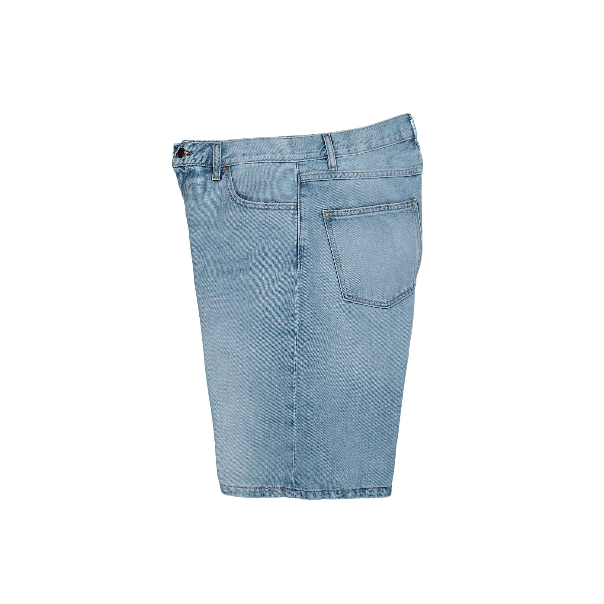 Carhartt WIP W Brandon Short Blue Heavy Worn Bleached Short I037021.01.WU.03 Detailfoto | Overkill
