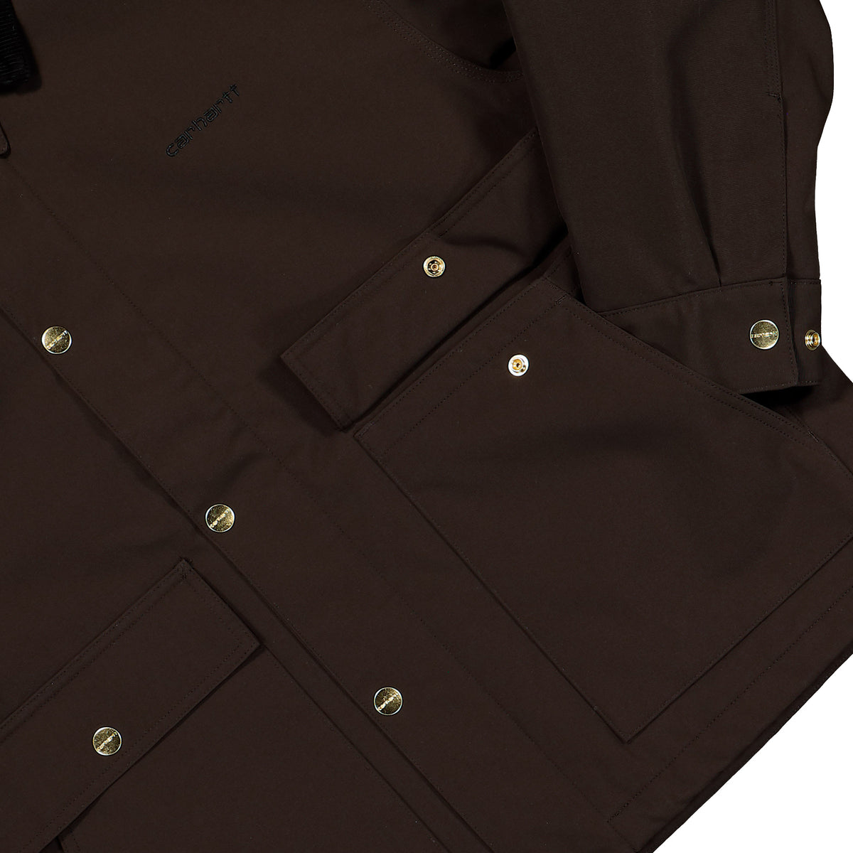 Carhartt WIP Quentin Jacket Tobacco / Black Jacket I037047.1YL.XX.03 Detail View 1 | Overkill
