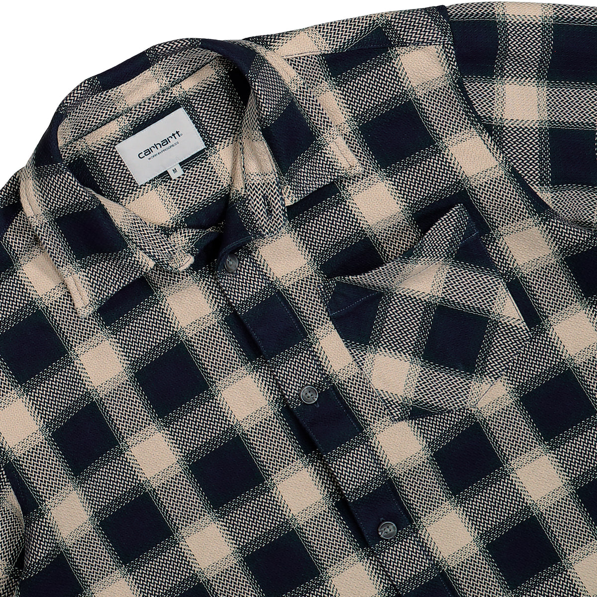 Carhartt WIP L/S Dayne Shirt Dayne Check, Dark Scarab Shirt I037122.3UU.XX.03 Detailfoto | Overkill
