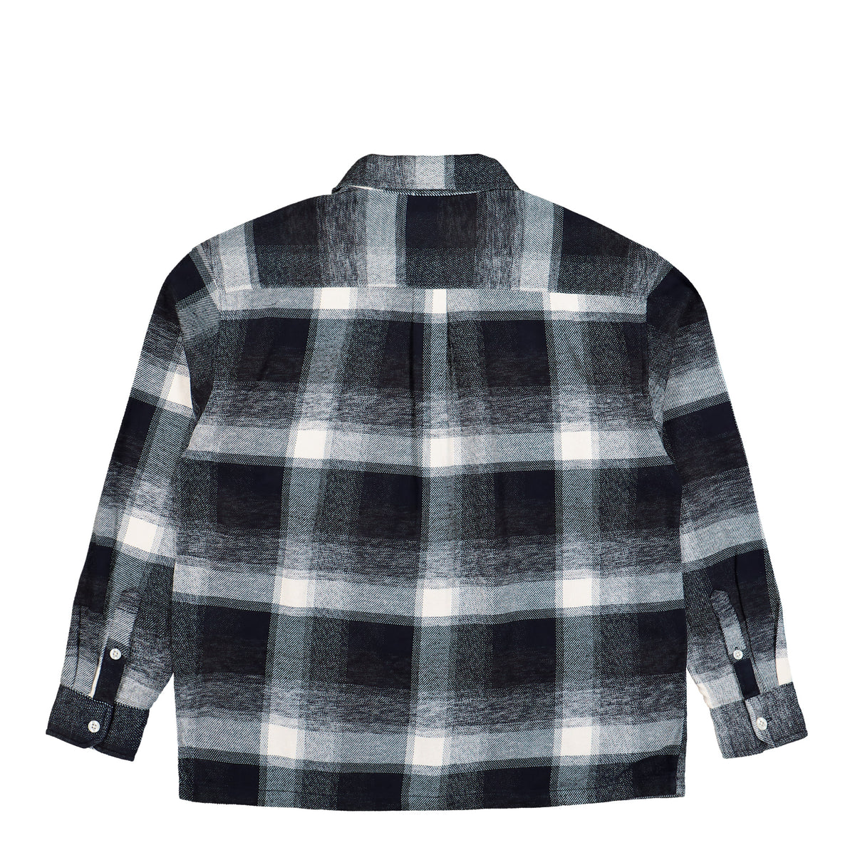 Carhartt WIP L/S Esterson Shirt Esterson Check, Dark Navy Shirt I037139.3ZH.XX.03 Close-up | Overkill
