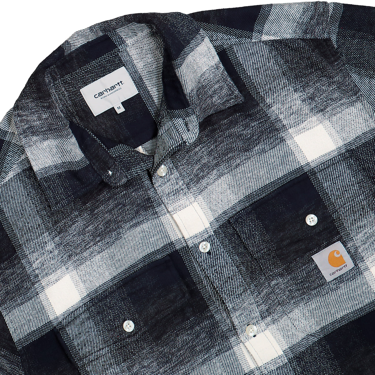 Carhartt WIP L/S Esterson Shirt Esterson Check, Dark Navy Shirt I037139.3ZH.XX.03 Detailfoto | Overkill

