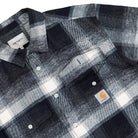 Carhartt WIP L/S Esterson Shirt Esterson Check, Dark Navy Shirt I037139.3ZH.XX.03 Detail View 1 | Overkill
