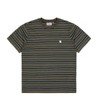 Carhartt WIP S/S Bronson T-Shirt Bronson Stripe / Blac T-Shirts I037145.3UE.XX.03 | Overkill
