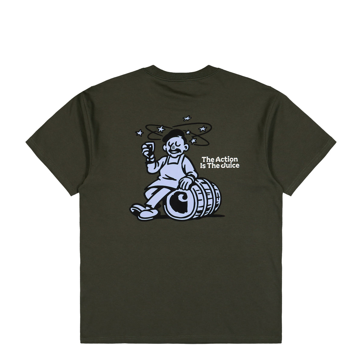 Carhartt WIP S/S Grape Picker T-Shirt Cypress T-Shirts I037231.63.XX.03 Close-up | Overkill
