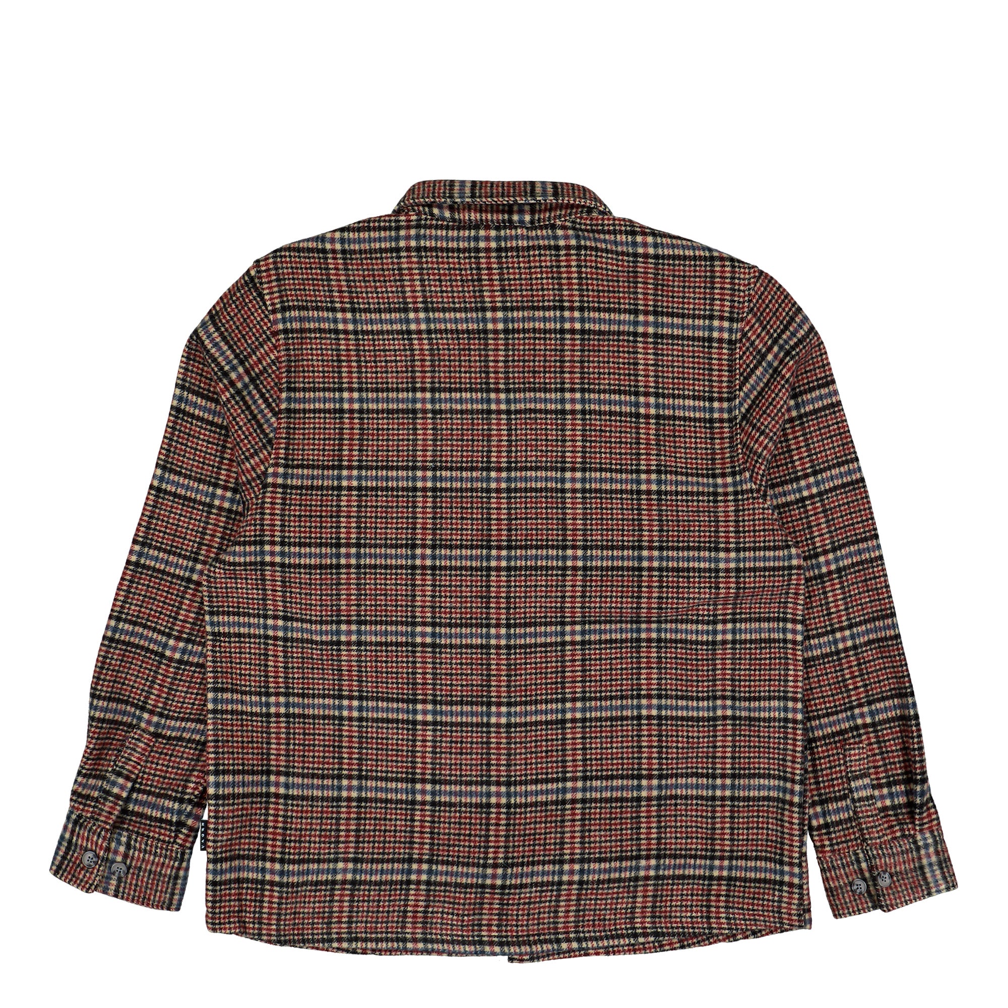 Edwin Julius LS Shirt Burgundy / Blue Shirts I037312.3MJ.67.03 Close-up | Overkill
